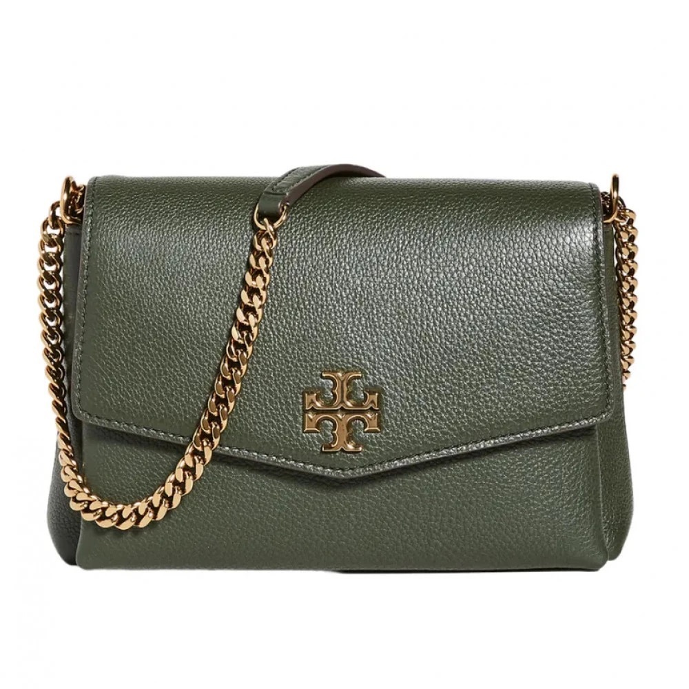 BRAND NEW Tory Burch green Kira Pebbled Small Shoulder Bag (crossbody/shoulder)